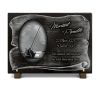 Plaque mortuaire avec voilier, bateau de pêche, parchemin et texte personnalisable (2)
