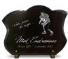 Plaque funéraire football américain en granit forme galbée à personnaliser (2)