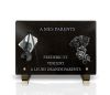 Plaque funéraire avec violon, bouquet de roses et texte personnalisables gravés sur granit (2)