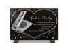 Plaque décès thème musique, platine de mixage DJ, piano avec texte et motif coeur à personnaliser (2)
