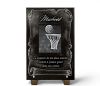 Plaque funéraire personnalisable, Ballon de basket et panier. Granit gravé à personnaliser (2)