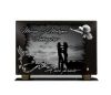 Plaque funéraire personnalisable avec amoureux, colombe, coucher de soleil et coeur (2)