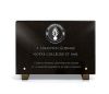 Plaque tombale en granit avec insigne de gendarmerie et texte à personnaliser (2)