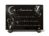 Plaque funéraire musulmane avec lune, étoile et fleurs modernes avec textes personnalisables (2)
