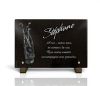 Plaque décès personnalisée pour golfeur avec caddy de golf et clubs (2)