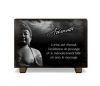 Plaque funéraire personnalisable avec bouddha, ciel et texte (2)