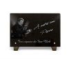 Plaque commemorative personnalisable avec Johnny Hallyday et texte en granit gravé (2)