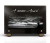 Plaque de tombe avec chasseur, fusil, coucher de soleil en granit gravé personnalisable (2)