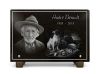 Plaque funéraire avec photo, chien de chasse et bordure en granit gravé personnalisable (2)
