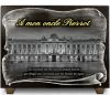 Plaque funéraire Toulouse Capitole avec parchemin et texte doré à personnaliser (2)