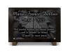 Plaque mortuaire en granit avec gravure feuilles d'arbre et texte à personnaliser (2)