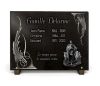 Plaque tombale avec Jésus-Christ et brebis gravés sur granit à personnaliser (2)