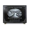Plaque funéraire avec motif péniche en rivière et texte. Granit gravé personnalisable (2)