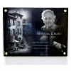 Plaque funéraire à visser, village provençale, portrait du défunt, cigale et textes personnalisables sur granit (2)