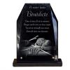 Plaque funéraire personnalisée en granit, tricot avec pelote de laine pour tombe ou cinéraire (2)