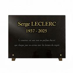 Plaque funéraire en granit personnalisable avec gravure de pétanque (2)