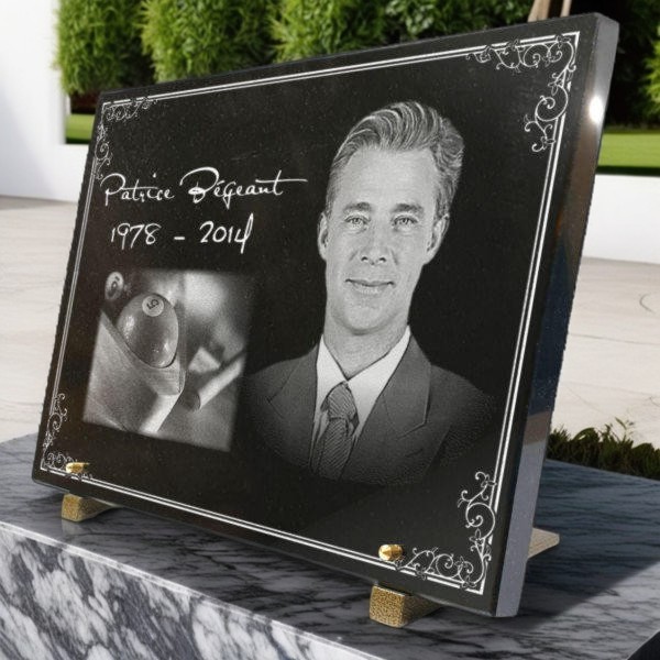 Plaque funeraire personnalisée Billard snooker