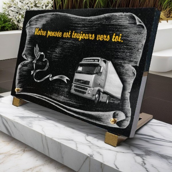 PLAQUE PERSONNALISE - camion..van..truck..passion