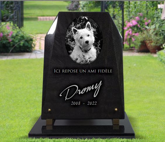 Monument funéraire pour chien