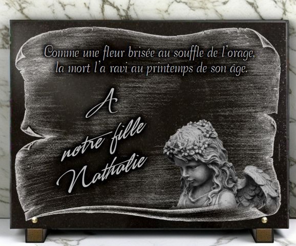 Plaque Funéraire Fée Ange • Plaques Cimetière Ange