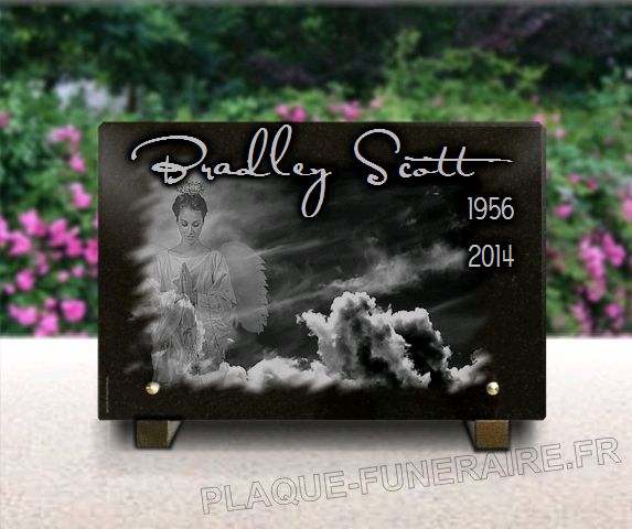 Memorial plaque granite . 20 x 30 cm.