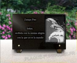 Placa funeraria granit