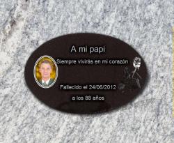 Placa funeraria adhe