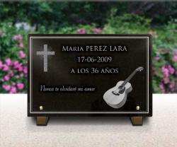 Placa de cementerio 