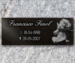 Placa funeraria granit