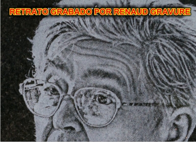 retrato grabado por RENAUD Gravure