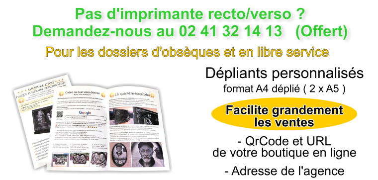 20 dépliants gratuits