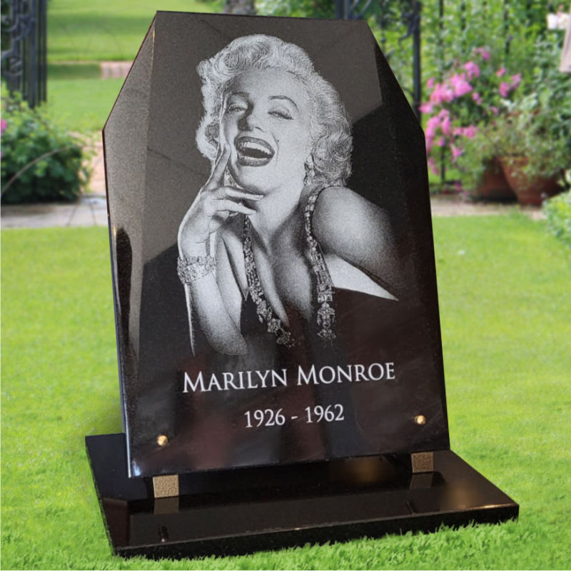 Plaque funeraire personnalisée avec photo