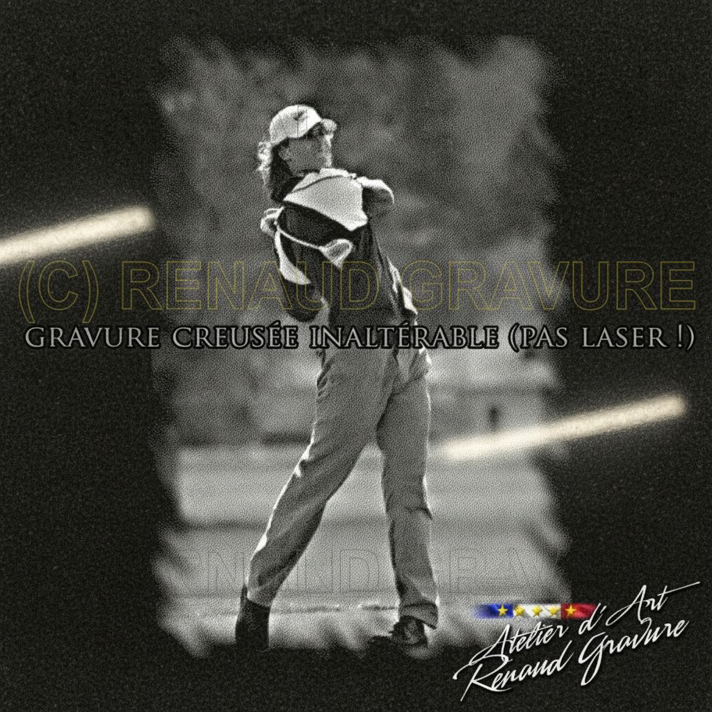 motif golf pour personnaliser votre plaque funéraire forme livre en granit