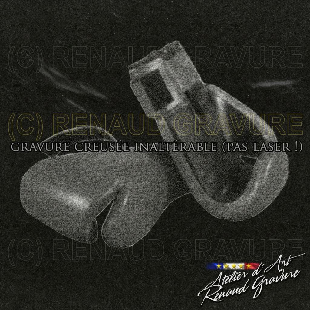 motif gants de boxe pour personnaliser votre plaque funéraire