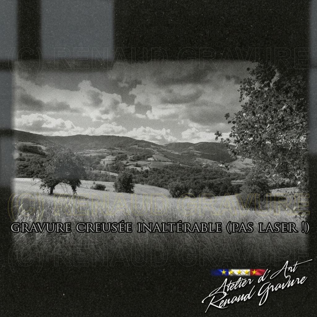 motif des monts du Lyonnais pour personnaliser votre plaque funéraire à Lyon