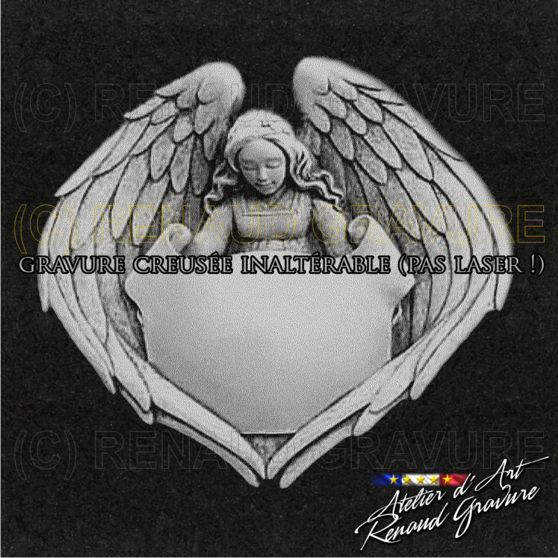 motif ange pour personnaliser votre plaque funéraire originale