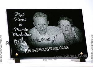 Plaque photo couple