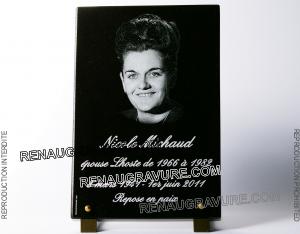 Plaque photo portrait