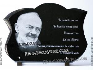 Plaque padré Pio.