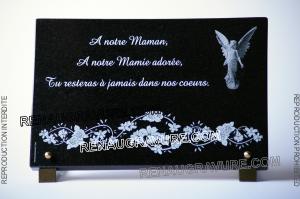 Plaque funeraire ange