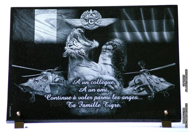 Plaque funeraire avec photo Essigny-le-Petit