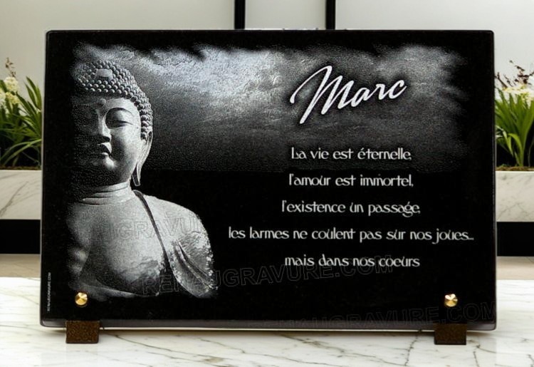 Plaque funéraire Bouddha