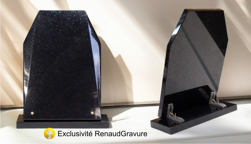 Plaque funéraire avec photo