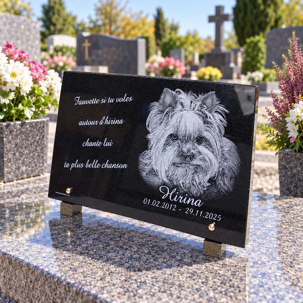 Plaque funéraire pour Hirina, avec portrait gravé