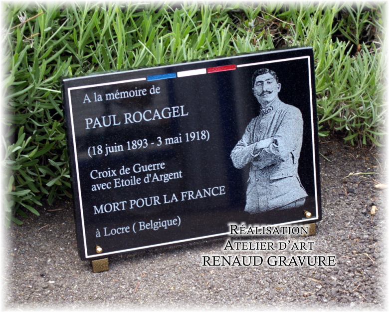 Plaque funéraire personnalisée tennis