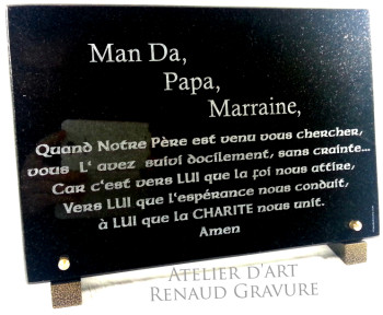 plaque de deuil pas cher