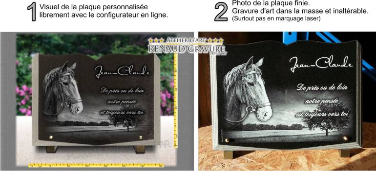 Plaque funéraire avec Buste de cheval